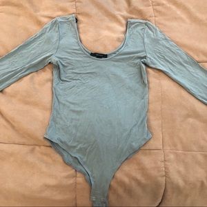 3/4 Sleeve Backless Body Suit